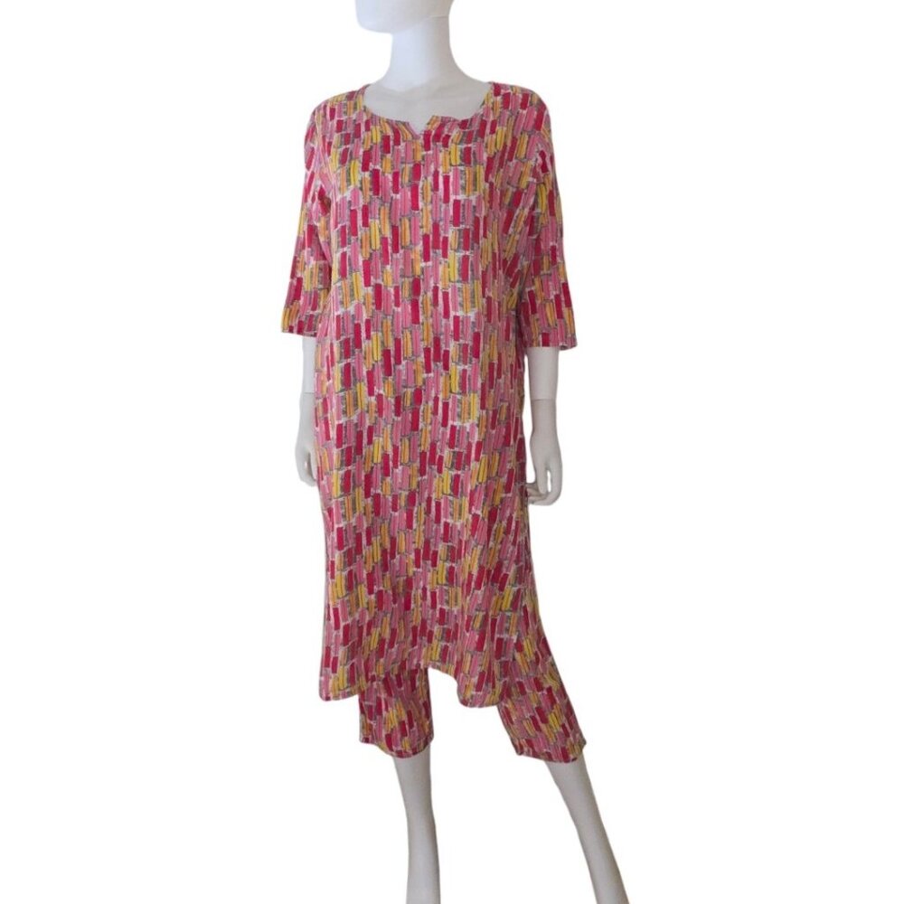 Dubai Women Multicolored Top and Pants Set